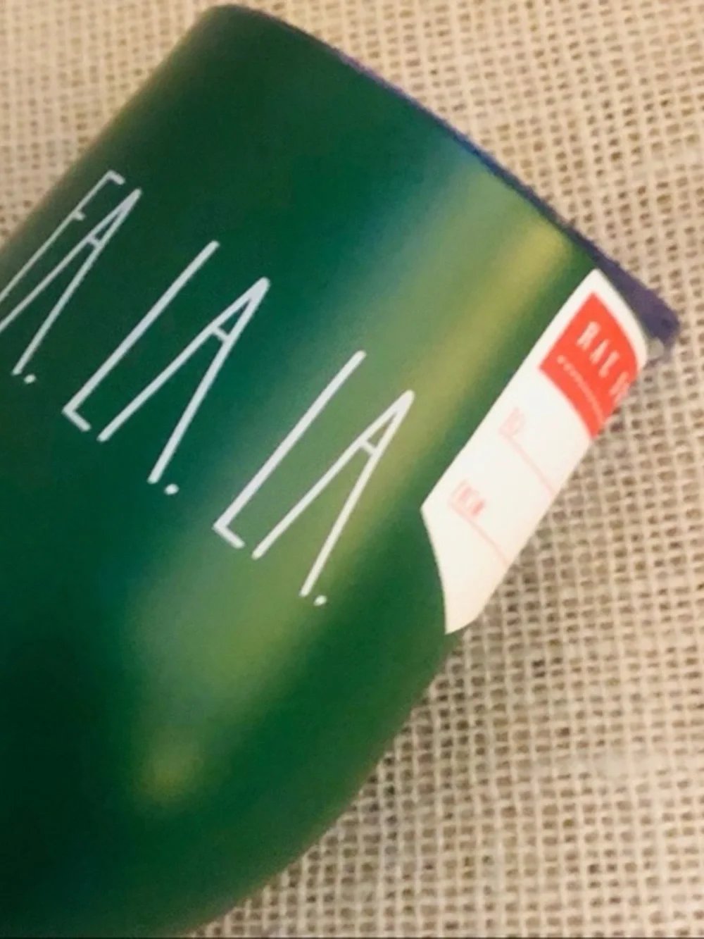 Rae Dunn Christmas Green Stainless Steel Mug & Tumbler Tis The Season Fa La La
